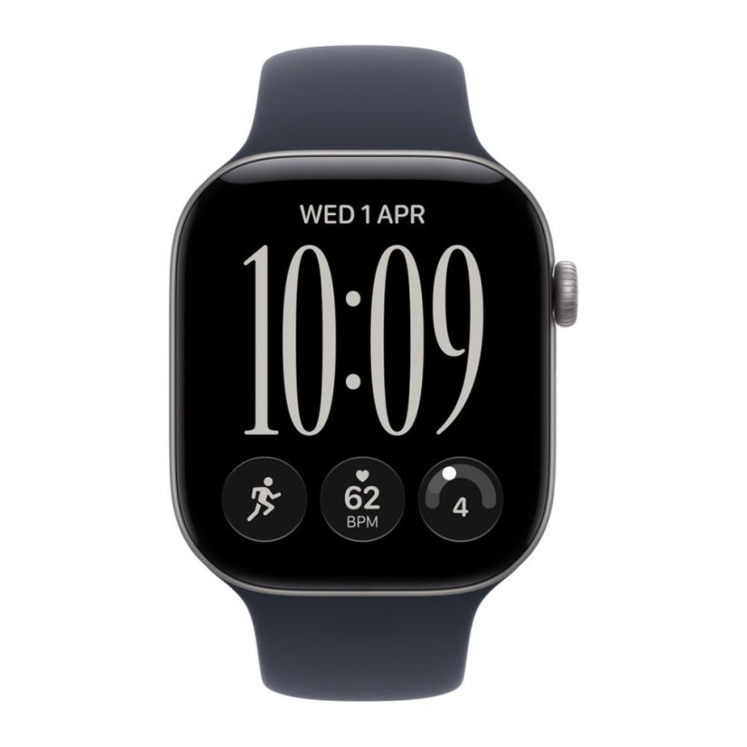 Apple Watch Series 12 GPS + Cellular 42mm vesmírně šedý hliník s námořnicky modrým sportovním řemínkem S/M