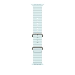 Apple Watch 49mm ledově modrý Oceánský řemínek - provedení z přírodního titanu