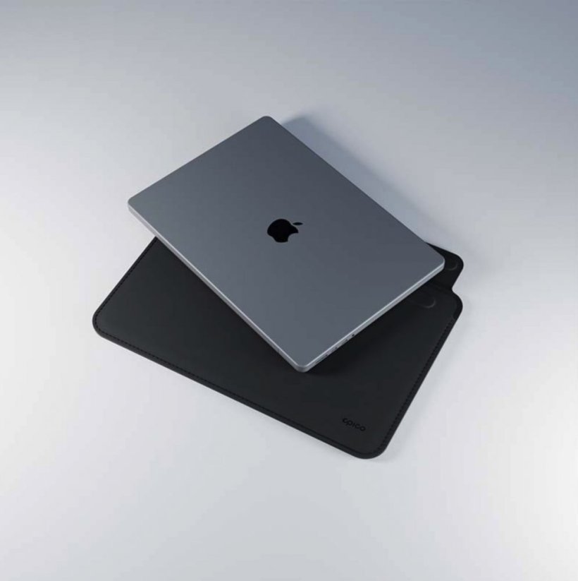 Epico Leather Sleeve kožený obal pro Apple MacBook Air/Pro 13" - černý