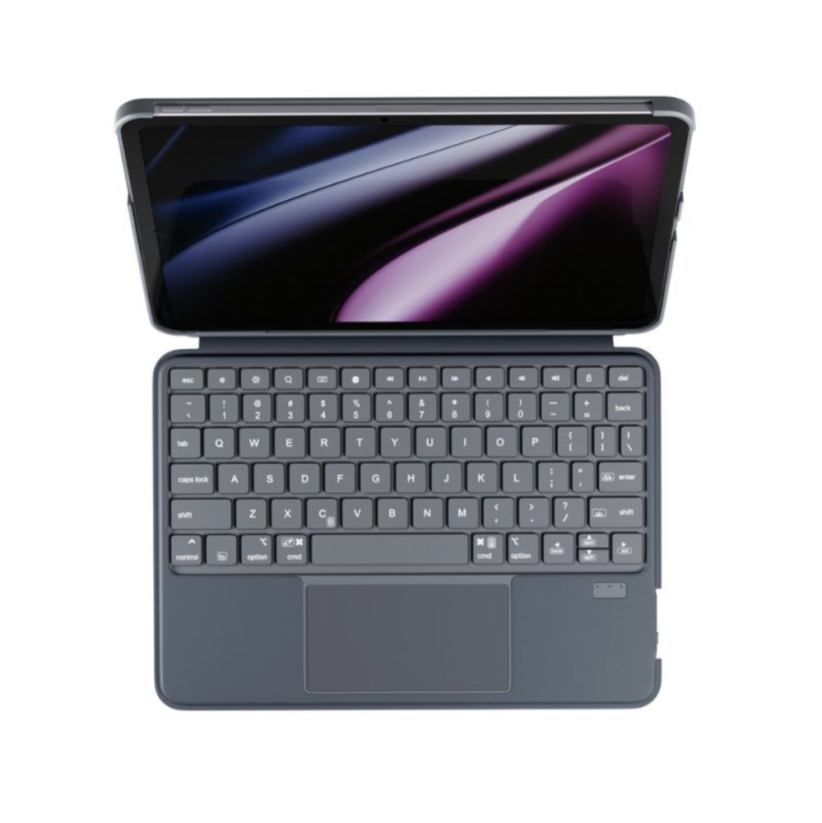 Epico Ultraboard podsvícená klávesnice s pouzdrem pro iPad 10,9" (10. a 11. generace) - česká/šedá