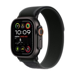 Apple Watch Ultra 2 49mm černý titan s černým trailovým tahem S/M