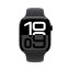 Apple Watch Series 10 42mm Cellular klavírně černý hliník s černým sportovním řemínkem M/L