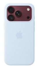 iPhone 18 Pro Silicone Case with MS - Crisp Blue