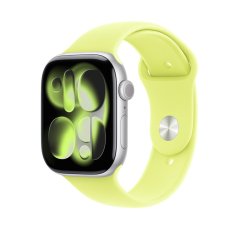 Apple Watch 46mm neonově žlutý sportovní řemínek - S/M