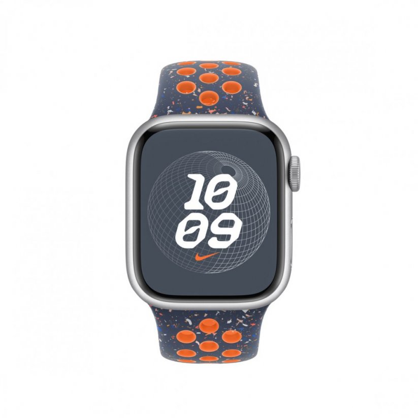 Apple Watch 41mm Blue Flame sportovní řemínek Nike – M/L