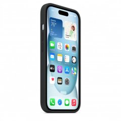Apple Silikonový kryt s MagSafe na iPhone 15 – černý