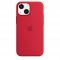 Červený silikonový kryt s MagSafe pro iPhone 13 mini