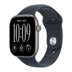 Apple Watch Series 12 GPS + Cellular 46mm vesmírně šedý hliník s námořnicky modrým sportovním řemínkem M/L / SK