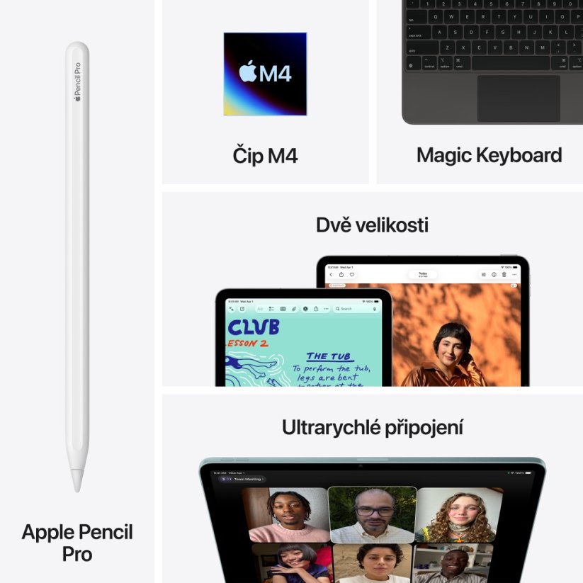iPad Air 11″ M4 Wi-Fi + Cellular 1T  - hvězdně bílý