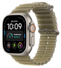 Apple 49mm prodloužení oceánského řemínku - průsvitně chaluhové, přírodní titan