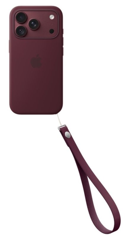 Apple šňůrka na zápěstí - burgundsky červená / SK