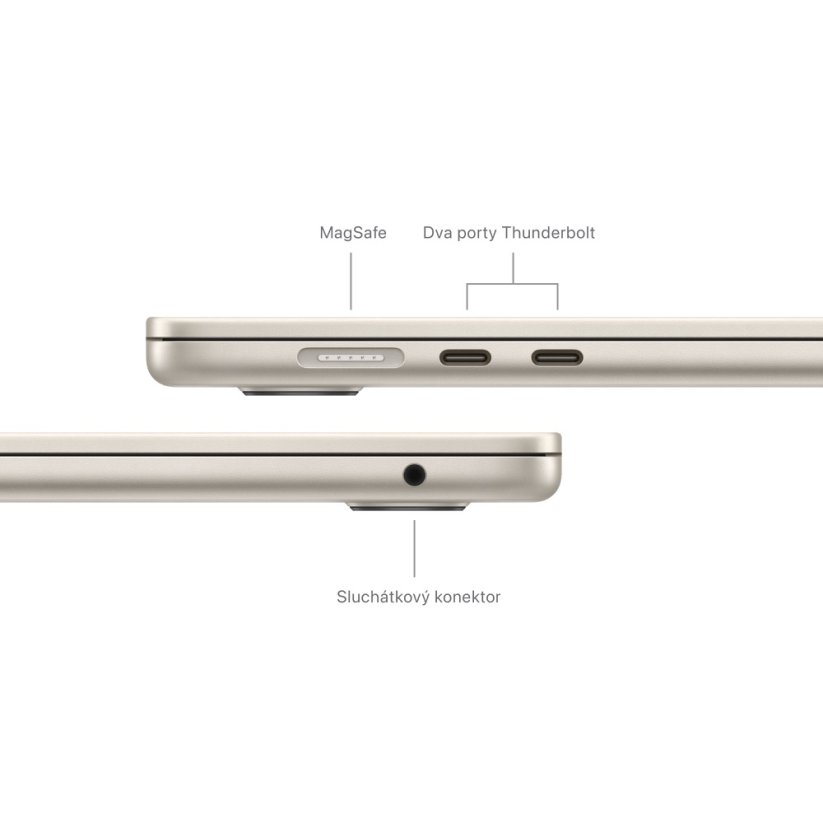 Apple MacBook Air 15'' M3 8C CPU/10C GPU/16G/512 SSD - Hvězdně bílý