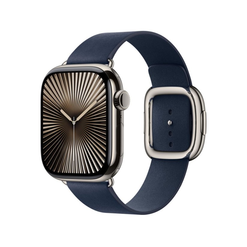 Apple Watch 42mm temně modrý řemínek s moderní přezkou - Small