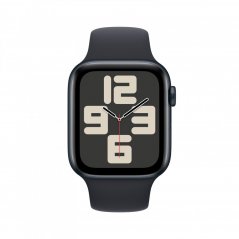 Apple Watch SE Cellular 44mm Temně inkoustový hliník s temně inkoustovým sportovním řemínkem - M/L