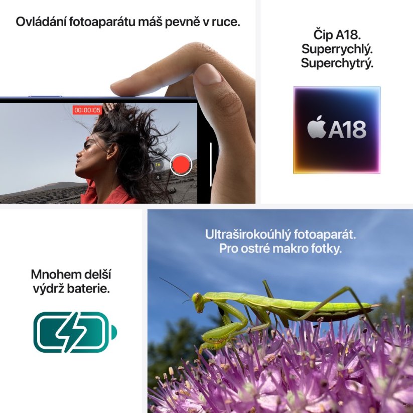 iPhone 16 Plus 128GB modrozelený