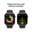 Apple Watch Series 11 Cellular 46mm vesmírně šedý hliník s černým sportovním řemínkem S/M