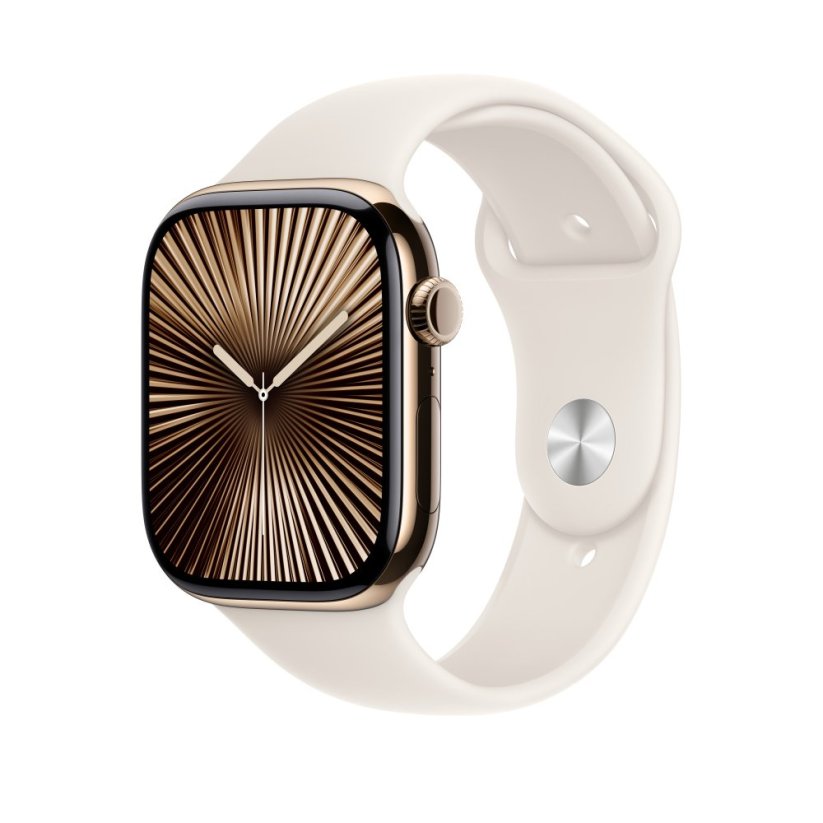 Apple Watch 46mm Hvězdně bílý sportovní řemínek - S/M