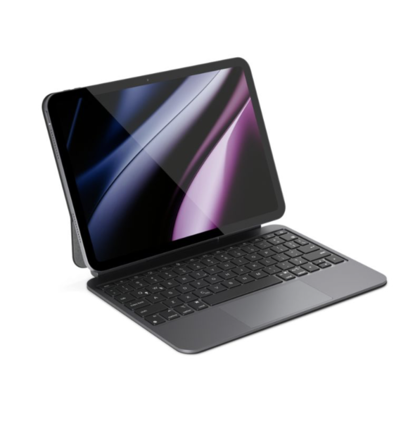 Epico Ultraboard tenká hliníková klávesnice s pouzdrem pro iPad 10,9" (10. a 11. generace) - česká/černá