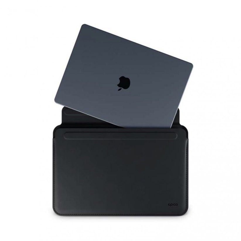 Epico Leather Sleeve kožený obal pro Apple MacBook Air/Pro 13" - černý