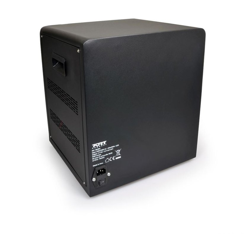 PORT CONNECT CHARGING CABINET 10 UNITS individual door lock, černý