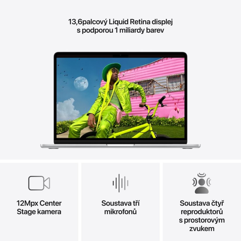 MacBook Air 13″ M5 10C CPU/10C GPU/24G/1T SSD - stříbrný