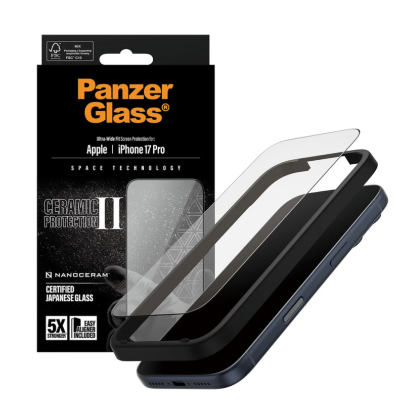 PanzerGlass Ceramic - tvrzené sklo pro iPhone 17 Pro