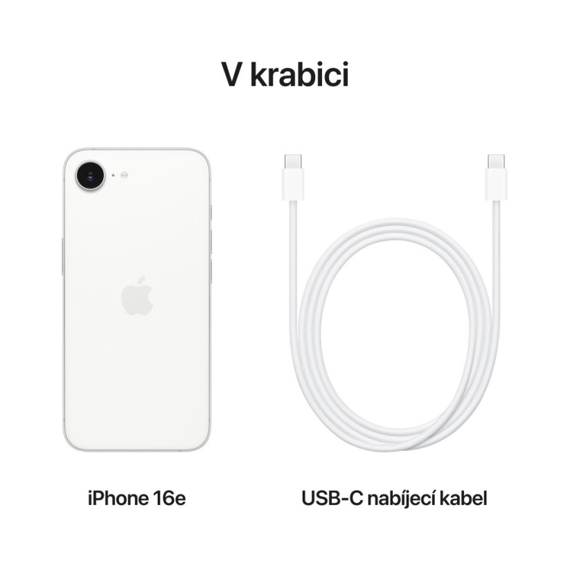 Apple iPhone 16e 512GB - bílý