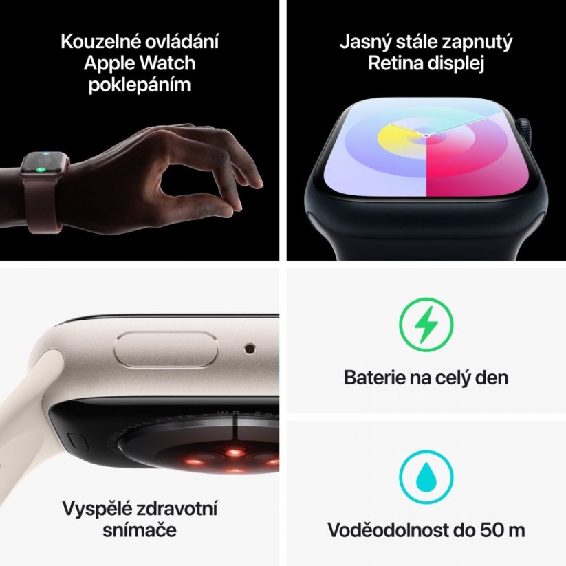 Apple Watch Series 9 Cellular 41mm (PRODUCT)RED hliník s (PRODUCT)RED sportovním řemínkem - S/M