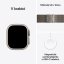 Apple Watch Ultra 2 49mm přírodní titan s přírodním titanovým milánským tahem M