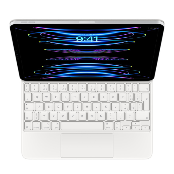 Apple Magic Keyboard k 11" iPadu Pro (4. generace) a iPadu Air (5. generace) – anglický (mezinárodní) – bílý