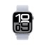 Apple Watch Series 10 42mm stříbrný hliník s oblačně modrým provlékacím řemínkem