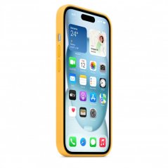 Apple Silikonový kryt s MagSafe na iPhone 15 – paprskově žlutý