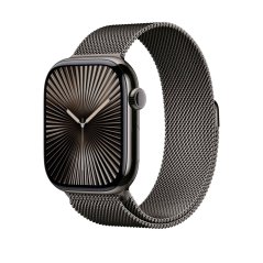 Apple Watch 46mm Břidlicově šedý milánský tah - M/L