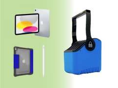 Balíček 5x iPad 128GB 11. generace, obal, stylus, košík na přenášení