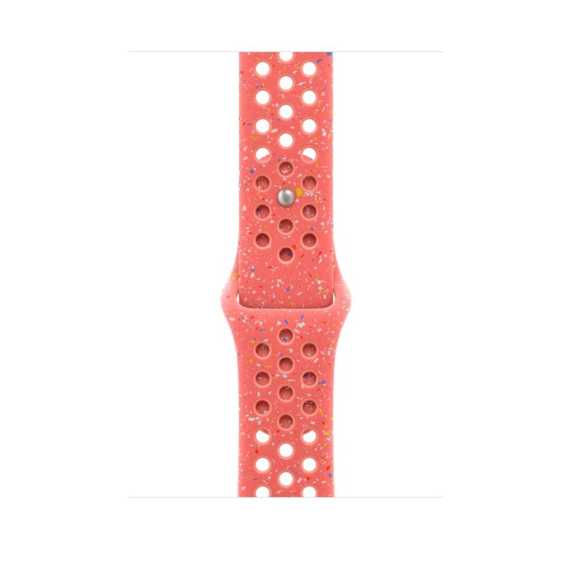 Apple Watch 46mm žhavě oranžový sportovní řemínek Nike - M/L
