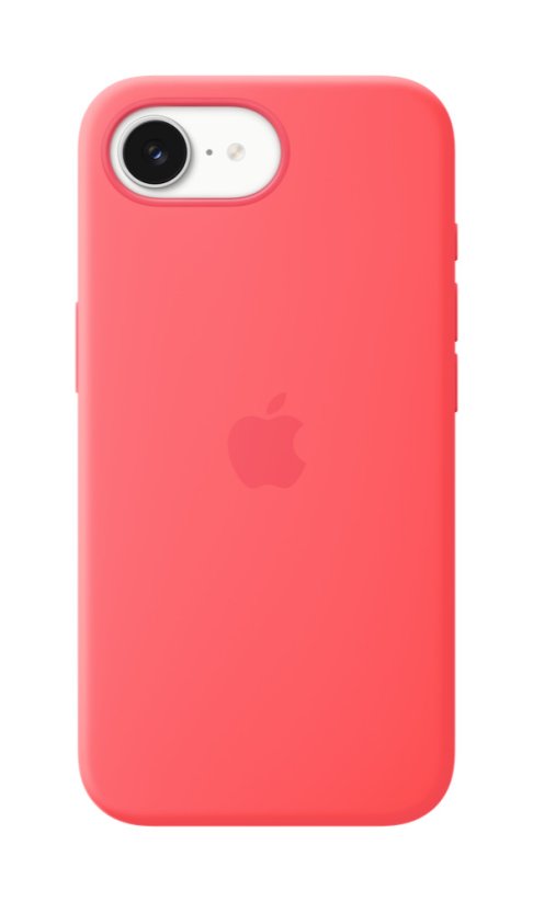 iPhone 17e Silicone Case with MagSafe–Bright Guava