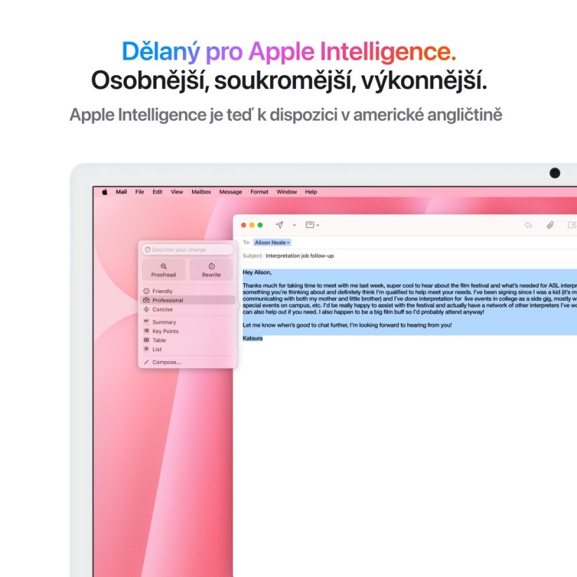 iMac 24" 4.5K Ret M4 10CPU/10GPU/24G RAM/512 SSD - růžový