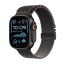 Apple Watch Ultra 2 49mm černý titan s černým titanovým milánským tahem M