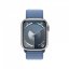 Apple Watch Series 9 Cellular 41mm Stříbrný hliník s ledově modrým provlékacím řemínkem