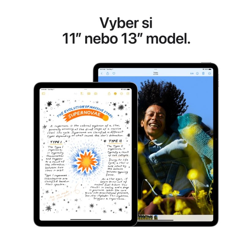 Apple iPad Air 13″ M2 Wi-Fi + Cellular - Barva: Vesmírně šedá, Úložiště: 1TB