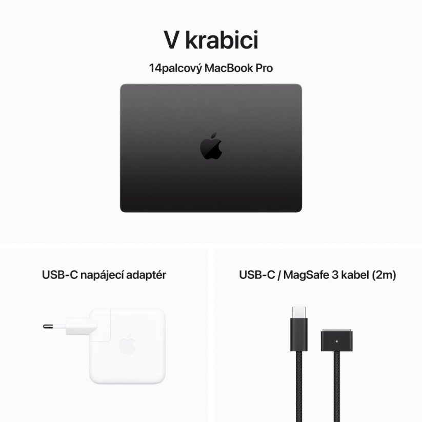 Apple MacBook Pro M3 Pro 14“ 11CPU/14GPU/18GB RAM/ 512GB SSD - Vesmírně černý