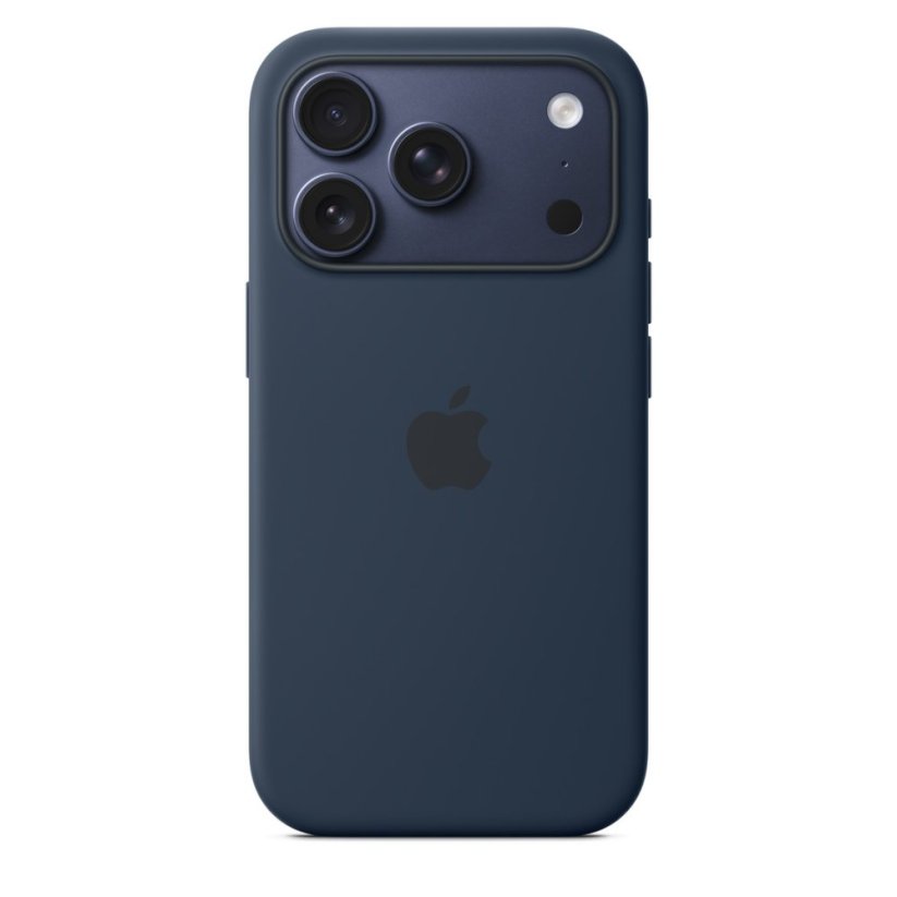 iPhone 17 Pro Silicone Case with MS – Midnight