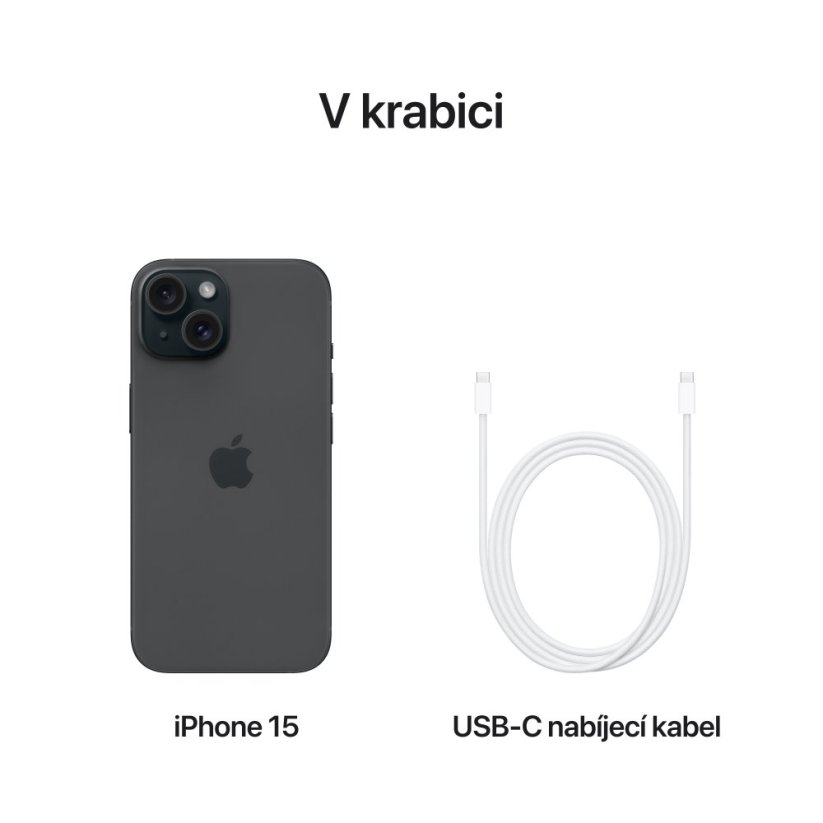 iPhone 15 256GB černý