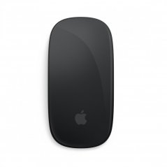 Pohled shora na černou Apple Magic Mouse