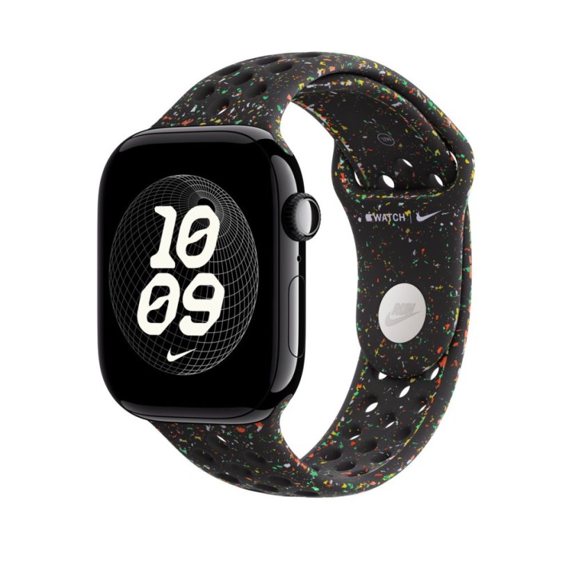 Apple Watch 46mm Midnight Black Nike sportovní řemínek - M/L