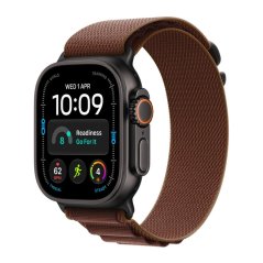 Apple Watch Ultra 4 49mm černý titan s burgundsky červeným alpským tahem S / SK