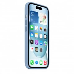 Apple Silikonový kryt s MagSafe na iPhone 15 – ledově modrý