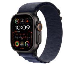 Apple Watch 49mm námořnicky modrý Alpský tah - L - provedení z černého titanu