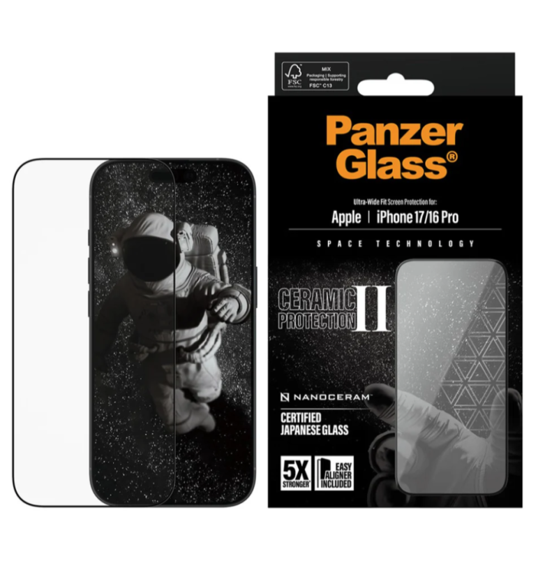 PanzerGlass Ceramic - tvrzené sklo pro iPhone 17