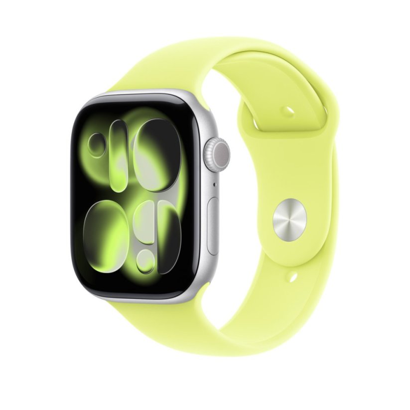Apple Watch 46mm neonově žlutý sportovní řemínek - M/L